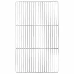 Grătar Argintiu 67 x 40 cm Oţel inoxidabil GartenMobel Dekor