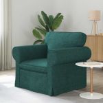 Canapea Verde închis 215 x 82 x 80 cm Metal GartenMobel Dekor