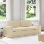 Canapea Crem 222 x 80 x 82 cm Metal GartenMobel Dekor