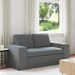 Canapea Gri închis 162 x 80 x 82 cm Metal GartenMobel Dekor