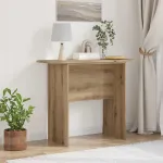 Masă de consolă Stejar Artizanal 93 x 40 x 75 cm Lemn compozit GartenMobel Dekor