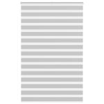 Jaluzea tip zebra gri deschis lățime țesătură 140,9cm poliester GartenMobel Dekor