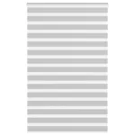 Jaluzea tip zebra gri deschis lățime țesătură 140,9cm poliester GartenMobel Dekor