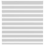 Jaluzea tip zebra gri deschis lățime țesătură 145,9cm poliester GartenMobel Dekor