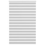 Jaluzea tip zebra gri deschis lățime țesătură 145,9cm poliester GartenMobel Dekor