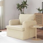 Canapea Crem 142 x 80 x 85 cm Metal GartenMobel Dekor