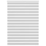 Jaluzea tip zebra gri deschis lățime țesătură 160,9cm poliester GartenMobel Dekor