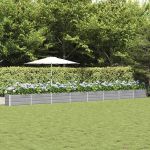 Jardinieră Gri deschis 480 x 50 x 45 cm Oțel Galvanizat GartenMobel Dekor