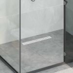 Scurgere pentru duș cu capac din sticlă și sifon de 360° 50 cm GartenMobel Dekor