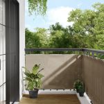 Paravan de balcon, gri taupe, 90x1000 cm, 100% poliester oxford GartenMobel Dekor