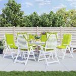 Perne scaun cu spătar înalt, 6 buc, vernil, țesătură Oxford GartenMobel Dekor