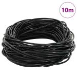 Cord din Piele Negru Ø1,5 mm x 10 m Piele GartenMobel Dekor
