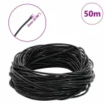 Cord din Piele Negru Ø2 mm x 50 m Piele GartenMobel Dekor