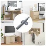 Amortizor cu închidere soft 12 pcs Gri 125 x 47 x 15 mm PP GartenMobel Dekor