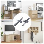 Amortizor cu închidere soft 2 pcs Gri 125 x 47 x 15 mm PP GartenMobel Dekor