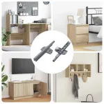 Amortizor cu închidere soft 2 pcs Gri 125 x 47 x 15 mm PP GartenMobel Dekor