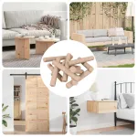 Doweluri din lemn 12 pcs Maro Ø6 x 40 mm Lemn masiv GartenMobel Dekor