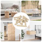 Doweluri din lemn 12 pcs Maro Ø8 x 50 mm Lemn masiv GartenMobel Dekor