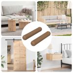 Doweluri din lemn 2 pcs Maro Ø8 x 35 mm Lemn masiv GartenMobel Dekor