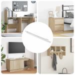 Glisieră de sertar 55 pcs Alb Oțel GartenMobel Dekor