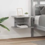 Noptieră 2 pcs Gri Sonoma 40 x 30 x 25 cm Lemn compozit GartenMobel Dekor