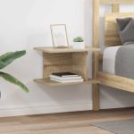 Noptieră 2 pcs Stejar Sonoma 40 x 30 x 25 cm Lemn compozit GartenMobel Dekor