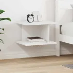 Noptieră Alb 40 x 30 x 25 cm Lemn compozit GartenMobel Dekor