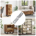 Placă de Impact 12 pcs Argintiu 50 x 10 x 1,2 mm Fier GartenMobel Dekor