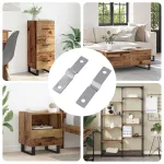 Placă de Impact 2 pcs Argintiu 50 x 10 x 1,2 mm Fier GartenMobel Dekor