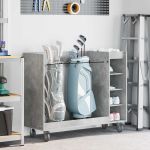 Dulap Golf cu roata Simplu Gri din beton 120 x 45 x 98 cm GartenMobel Dekor