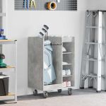 Dulap Golf cu roata Simplu Gri din beton 65 x 45 x 98 cm GartenMobel Dekor