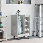 Dulap Golf cu roata Simplu Gri din beton 65 x 45 x 98 cm GartenMobel Dekor