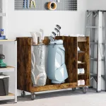 Dulap Golf cu roata Simplu Stejar fumuriu 120 x 45 x 98 cm GartenMobel Dekor