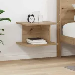 Noptieră Stejar Artizanal 40 x 30 x 25 cm Lemn compozit GartenMobel Dekor