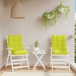 Perne scaun cu spătar mic, 2 buc, vernil, țesătură Oxford GartenMobel Dekor