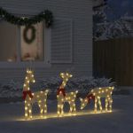 Decoratune de Crăciun Ren 3 buc 90 LED-uri Alb Cald GartenMobel Dekor