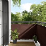 Paravan de balcon, maro, 90x700 cm, 100% poliester oxford GartenMobel Dekor