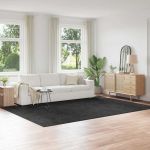 Covor Shaggy Antiderapant Gri închis 240 x 340 cm PP GartenMobel Dekor