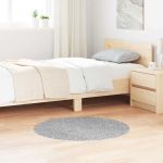 Covor Shaggy Antiderapant Gri 90 x 90 cm PP GartenMobel Dekor