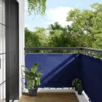 Paravan de balcon, albastru, 90x1000 cm, 100% poliester oxford GartenMobel Dekor