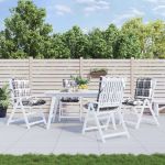 Perne scaun cu spătar mic, 4 buc., gri carouri, textil oxford GartenMobel Dekor