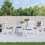 Perne scaun cu spătar mic, 4 buc., gri carouri, textil oxford GartenMobel Dekor