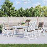 Perne scaun cu spătar mic, 4 buc., gri taupe, textil oxford GartenMobel Dekor