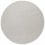 Covoare de zonă Rotund Crem Ø 160 CM GartenMobel Dekor