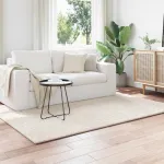 Covoare de zonă Dreptunghiular Crem 170 x 120 cm GartenMobel Dekor