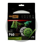 Disc abraziv pentru slefuitor cu excentric KB180.60 PROCRAFT (Set 10 buc) Diametru: 180 mm, Granulatie: P60 Innovative ReliableTools
