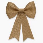 Fundita decorativa cu paiete pentru bradul de Craciun, 19x24 cm, auriu Household NewTrend