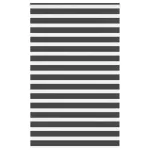 Jaluzea tip zebra neagră lățime țesătură 145,9 cm poliester GartenMobel Dekor