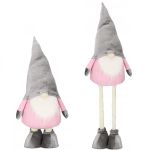 (DL) Figurina Craciun, Gnom, picioare telescopice, inaltime extensibila 60-86cm Household NewTrend