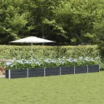 Jardinieră Antracit 480 x 50 x 45 cm Oțel Galvanizat GartenMobel Dekor